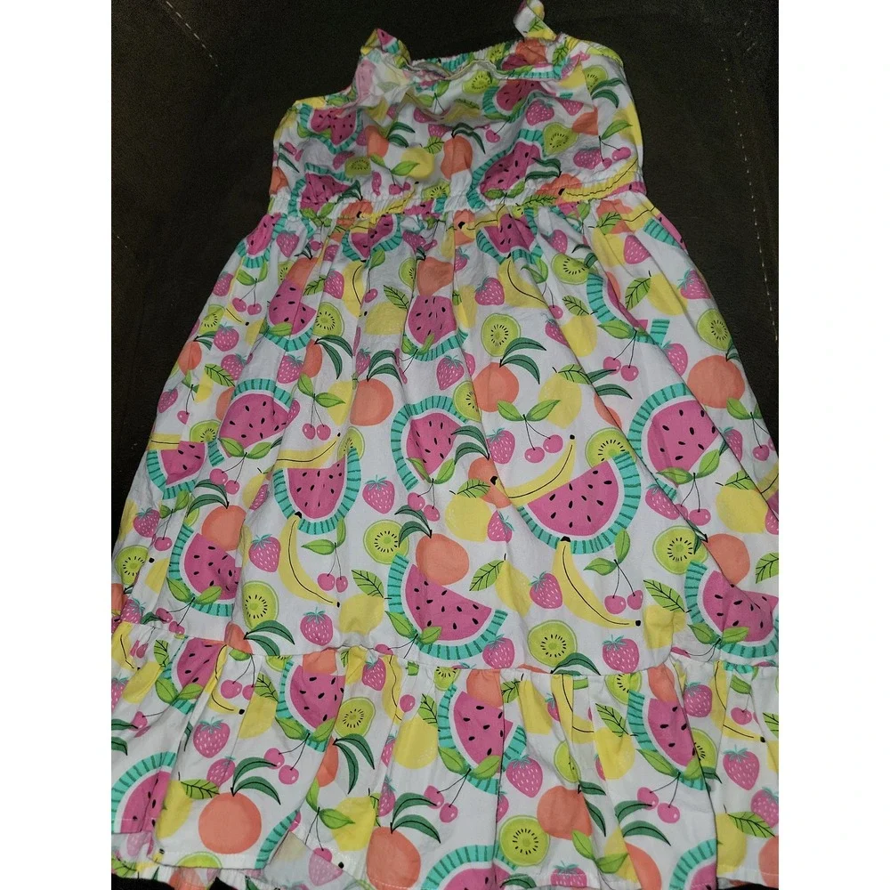 Gymboree‎ festive fruit watermelon lemon kiwi strawberry dress size 8